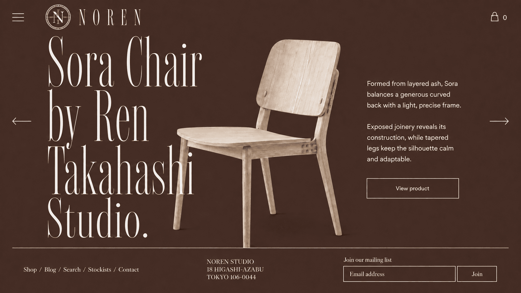 BBMh website design for a furniture brand, combining editorial typography, premium product storytelling and a refined digital experience.