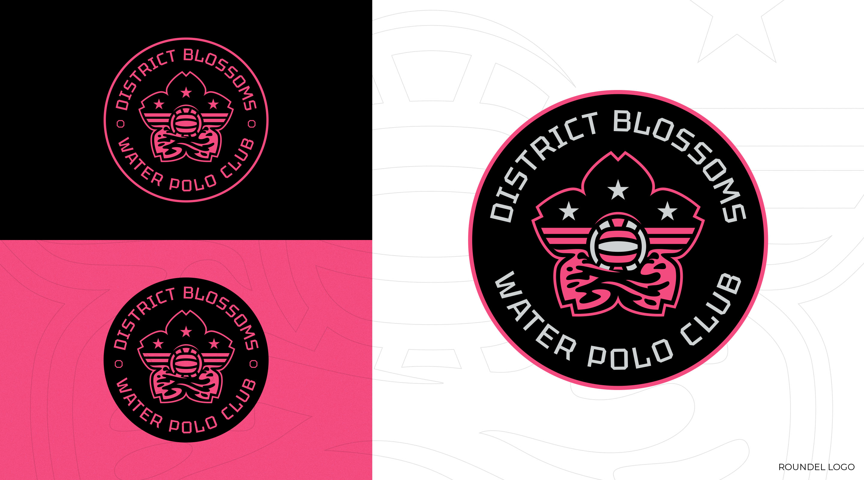 Blossoms Water Polo Club roundel logo.