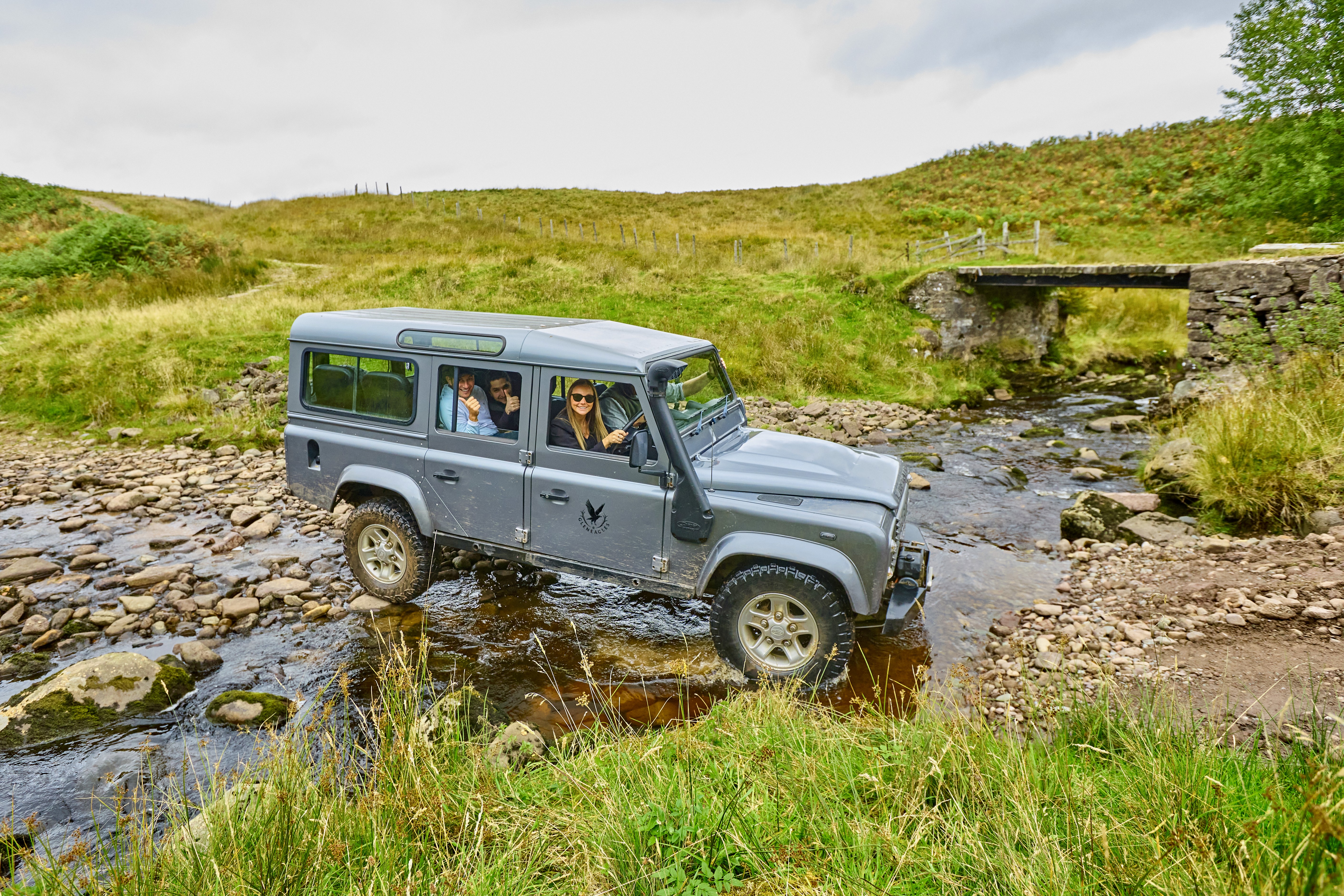 Event photography of VIP guests off-roading at Gleneagles – captured by London event photographer Paul Severn.