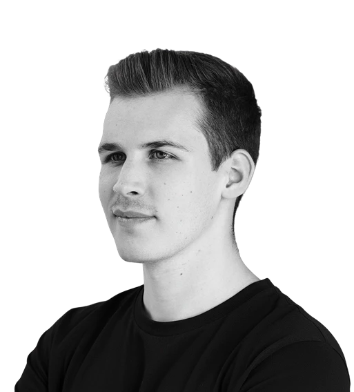 Max Steinwender Portrait Schwarz weiß