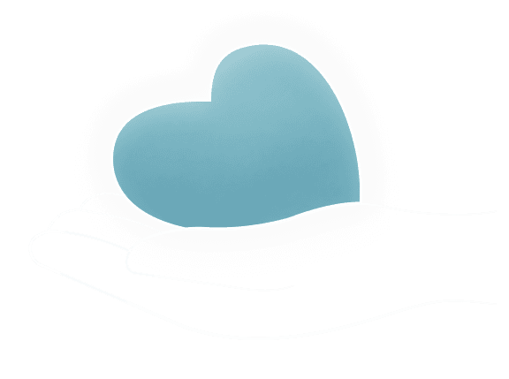 Ilustración de una mano sosteniendo un corazón.