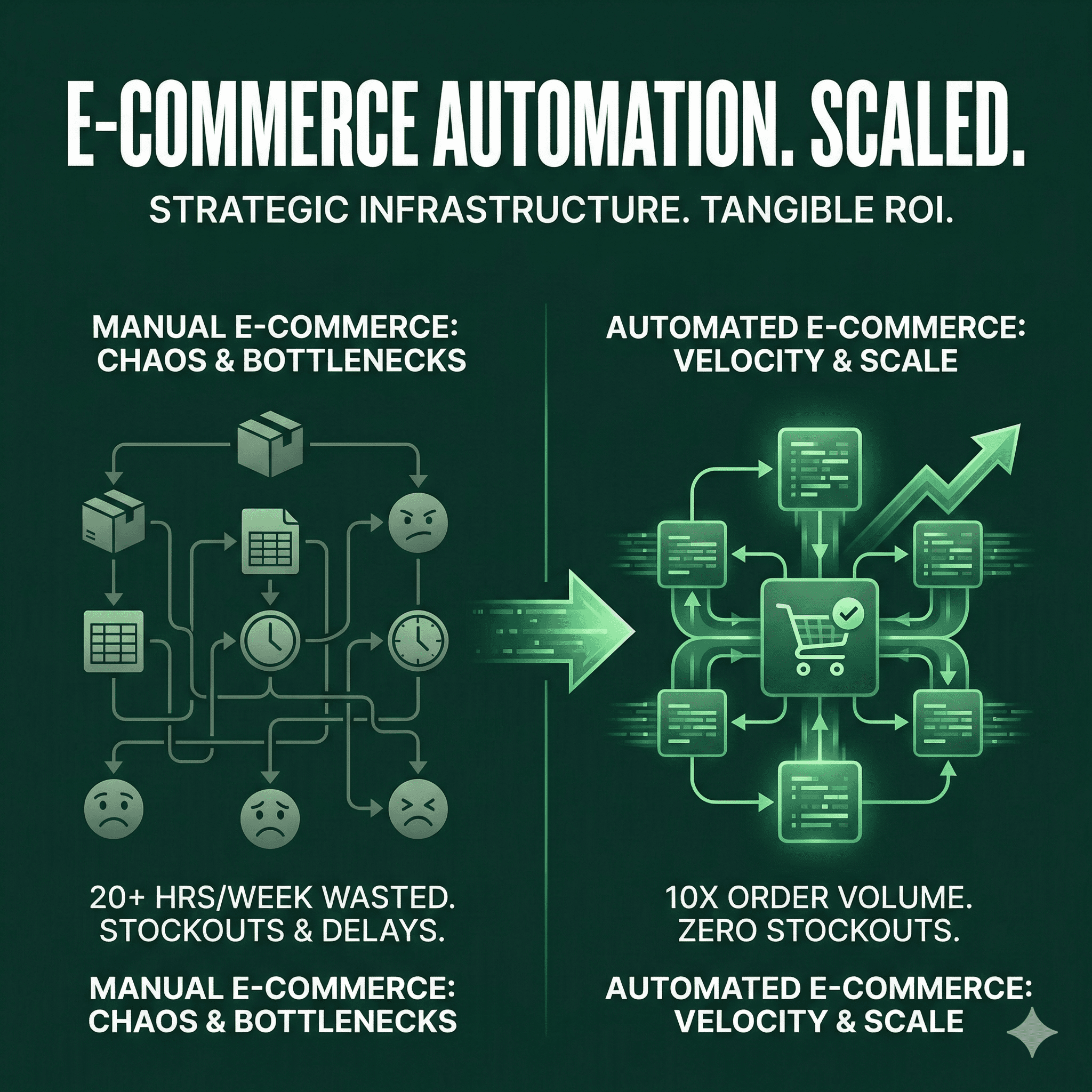 E-commerce automation dashboard