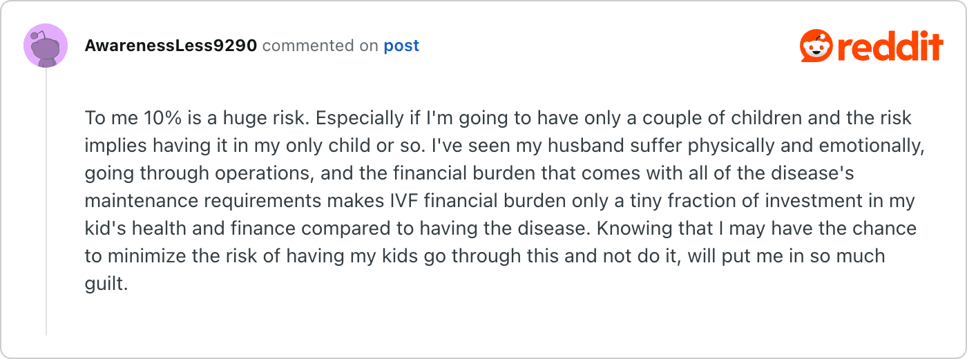Post on Reddit
