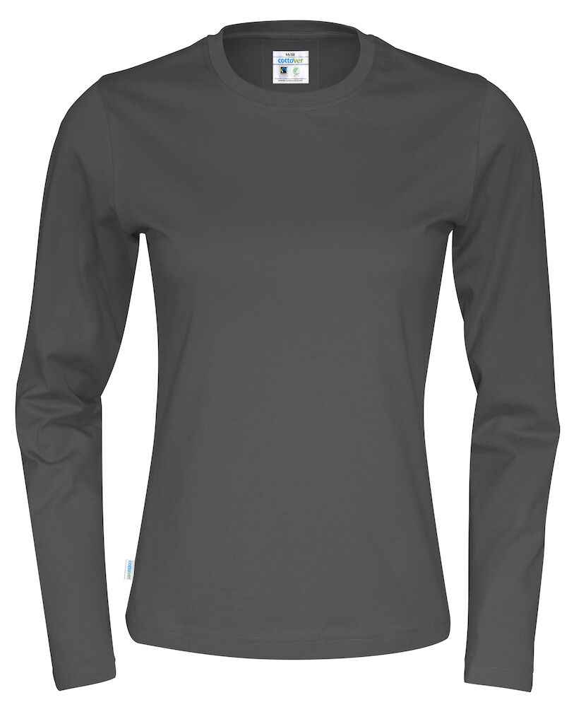 Cottover werksweater voor dames — Cottover T-Shirt Long Sleeve Lady – Gots Gecertificeerd