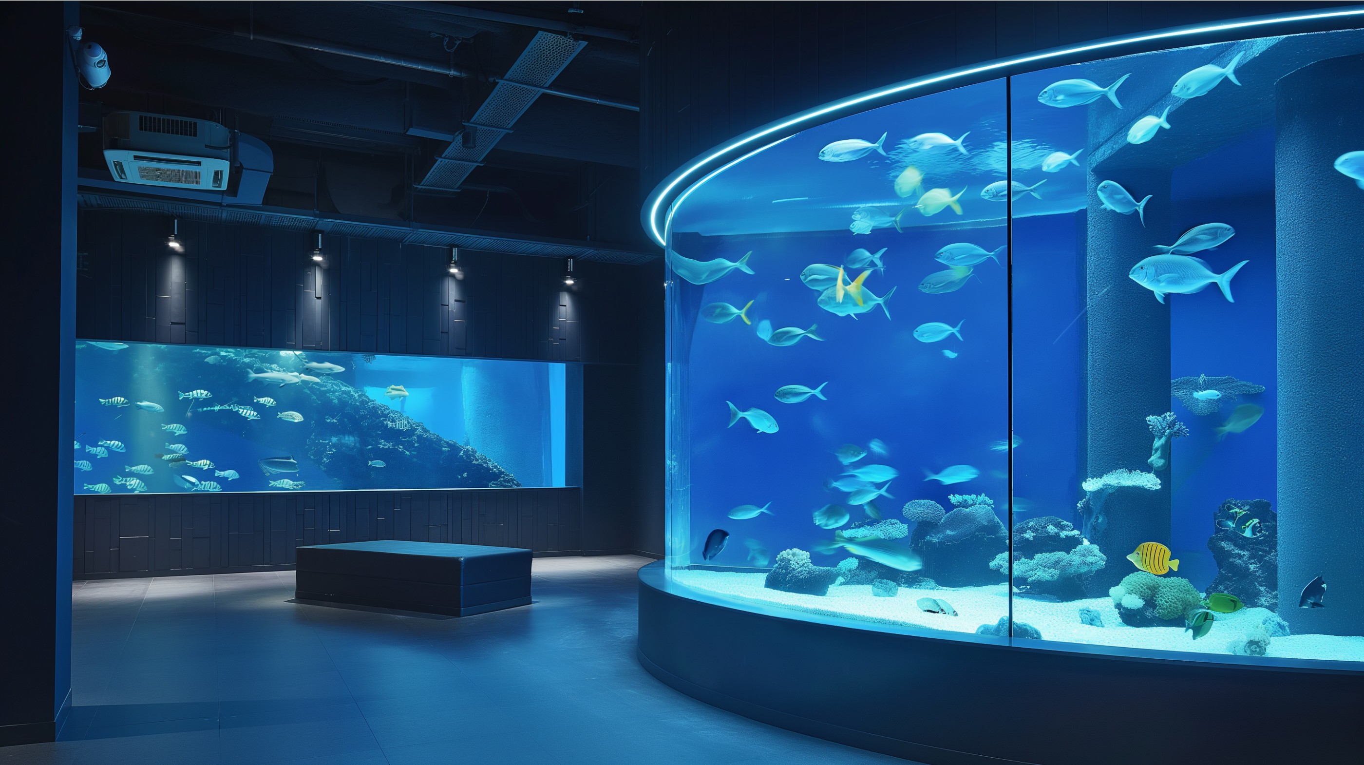 Large modern aquarium