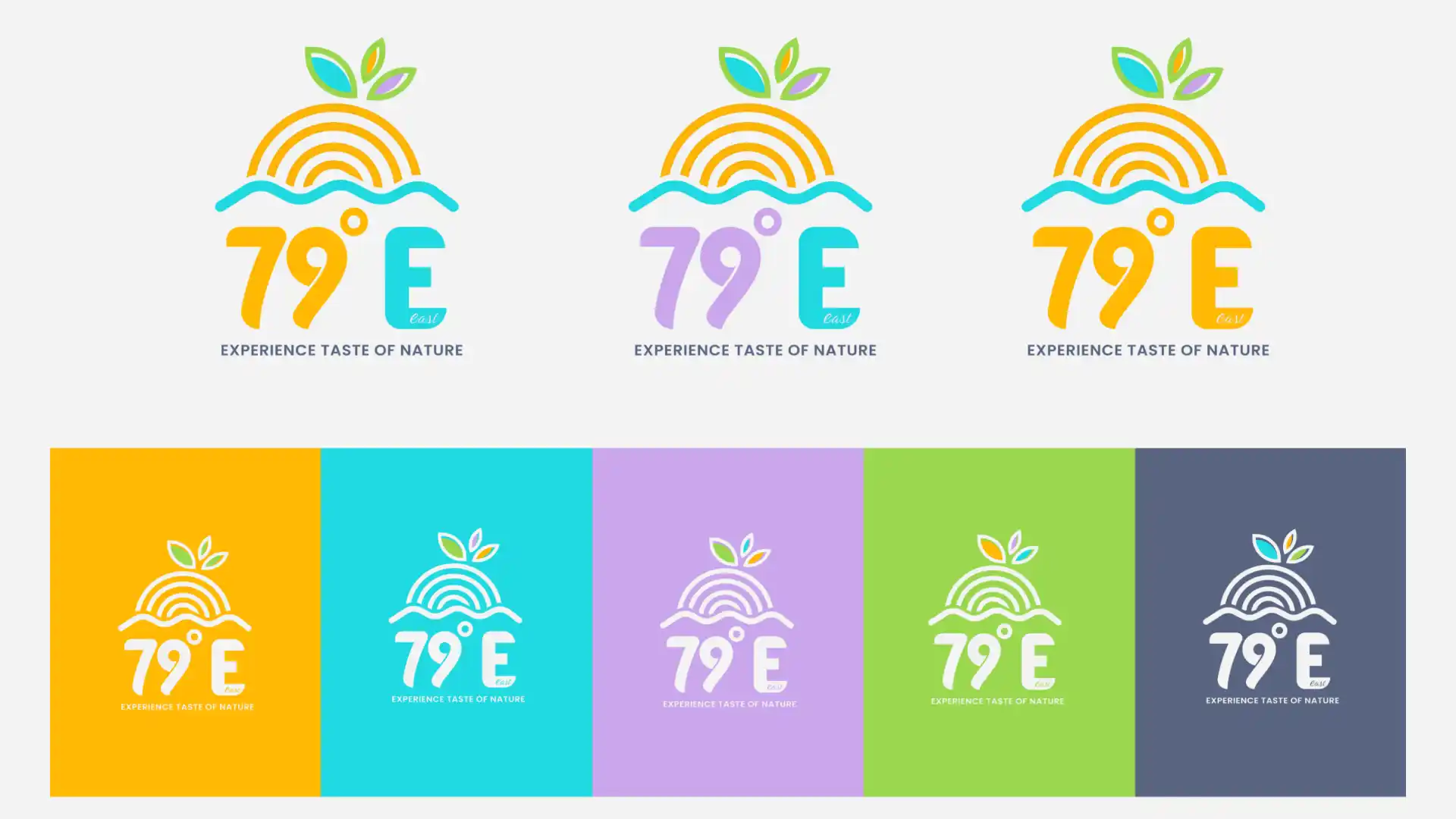 79e logo color variations across the agribusiness brand palette