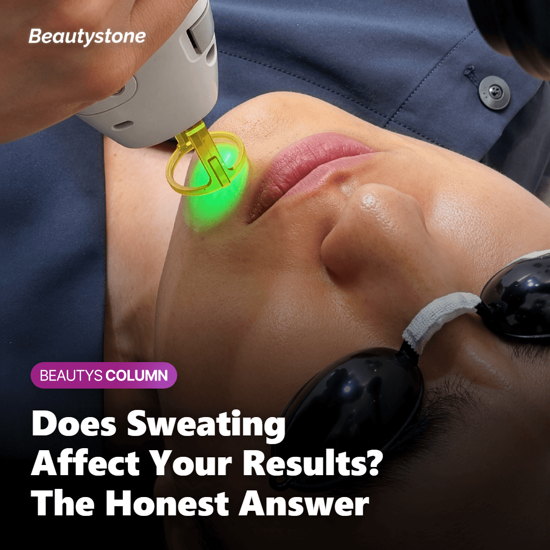 Diagram showing how excess sweat affects underarm laser hair removal prep