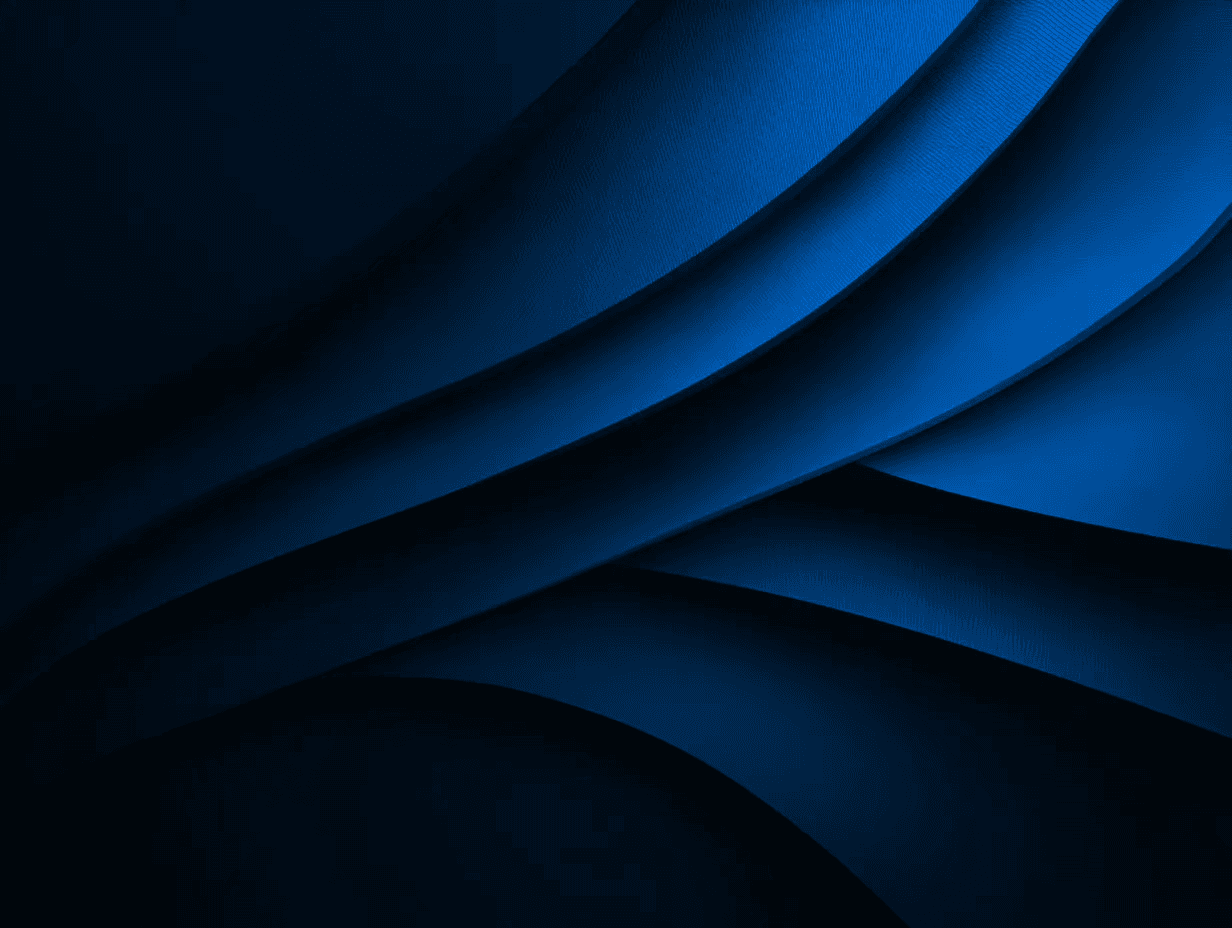 Abstract blue wave pattern with dynamic lighting, creating a sleek and modern backdrop for the footer section of Light + Logic Digital's website