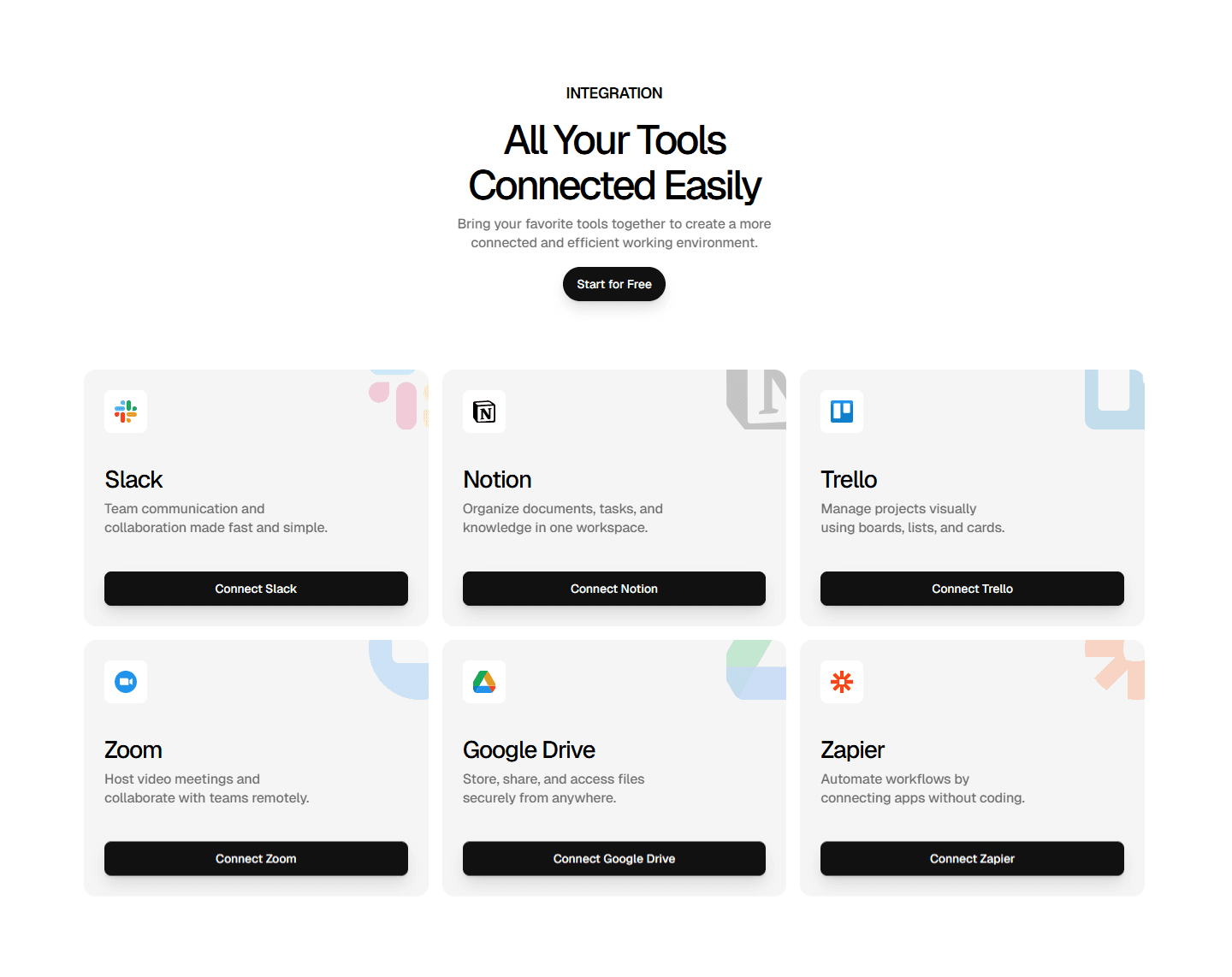 Framer Integration Section Component
