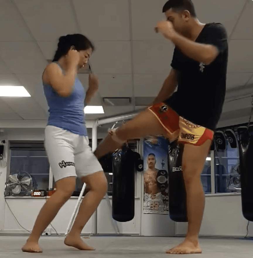 Coach explaining something to an athlete