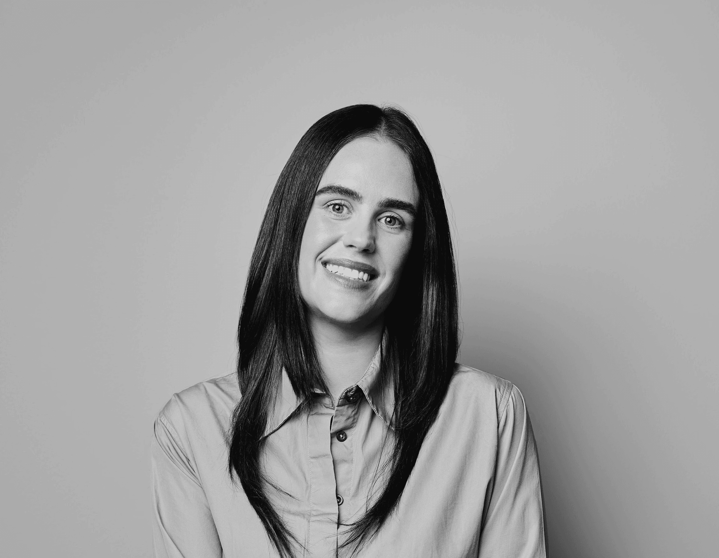 A black and white image of Grace Kerr