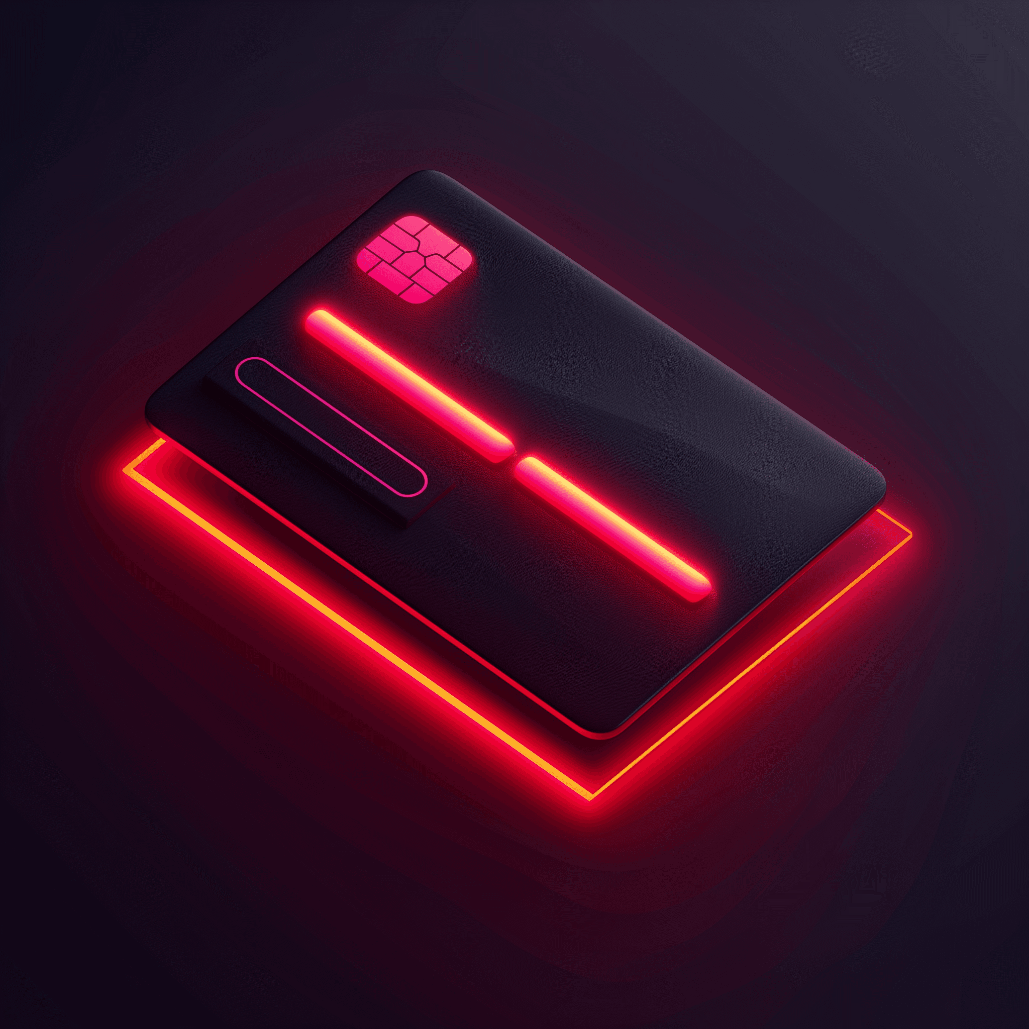 Credit card mockup displaying $430,000 balance and masked card details