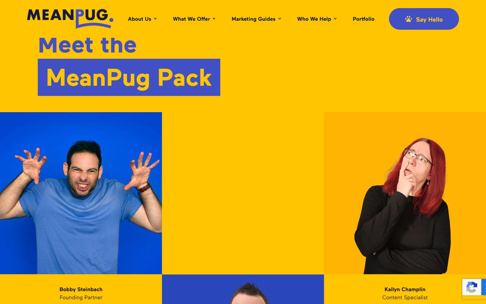 Meanpug team section
