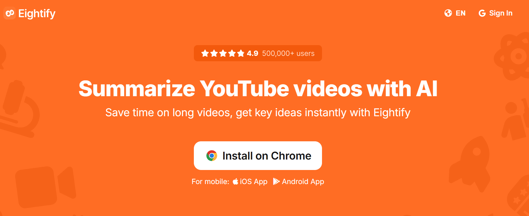 eightify - How To Summarize YouTube Videos With ChatGPT