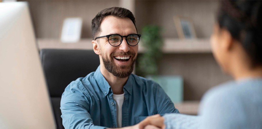 business people discussing about business