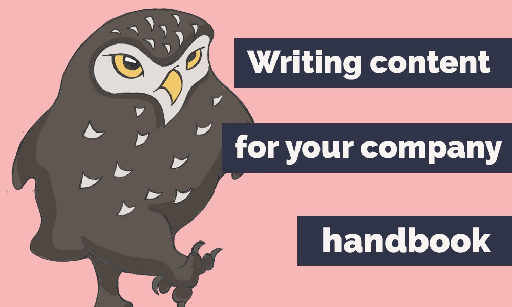 Illustration of two owls surrounded by hearts