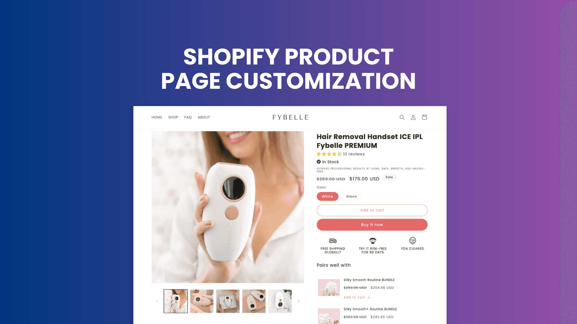 Shopify Product Page customization
