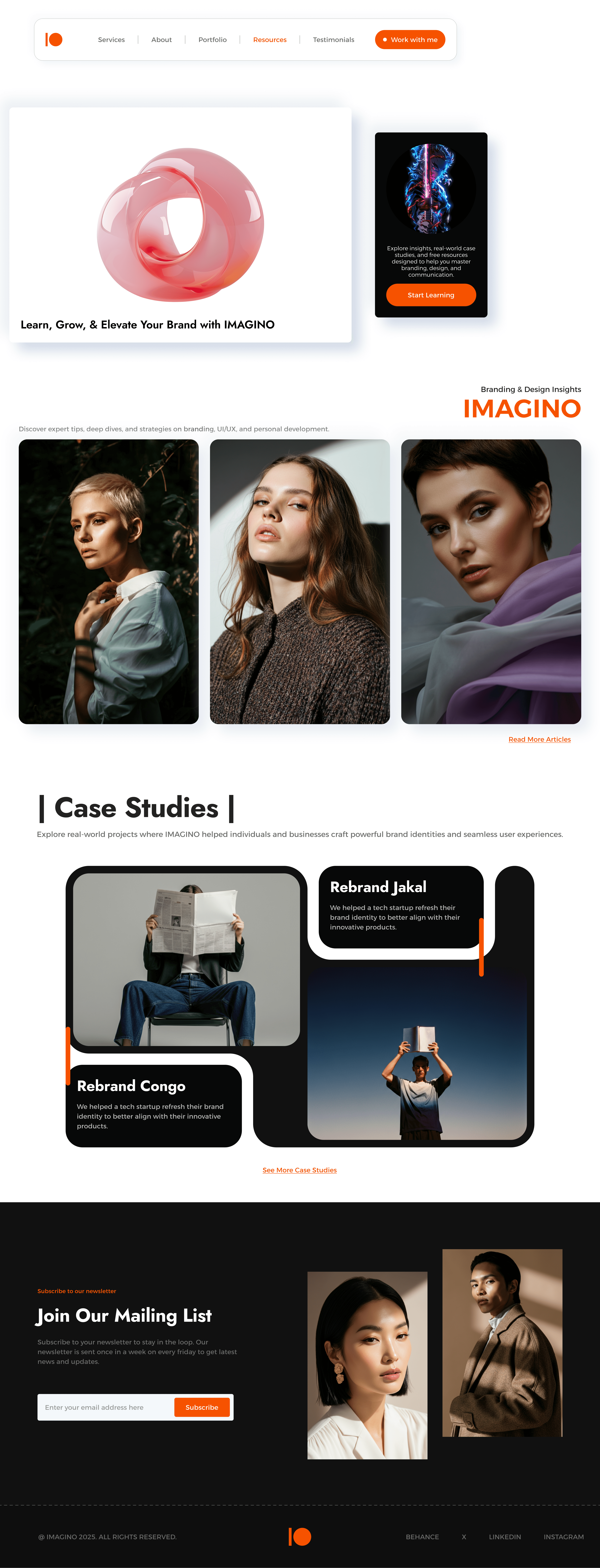 Resource Page design