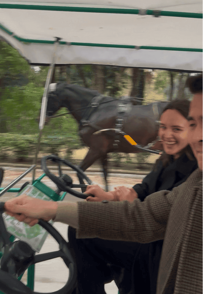 Racing Spanish horses