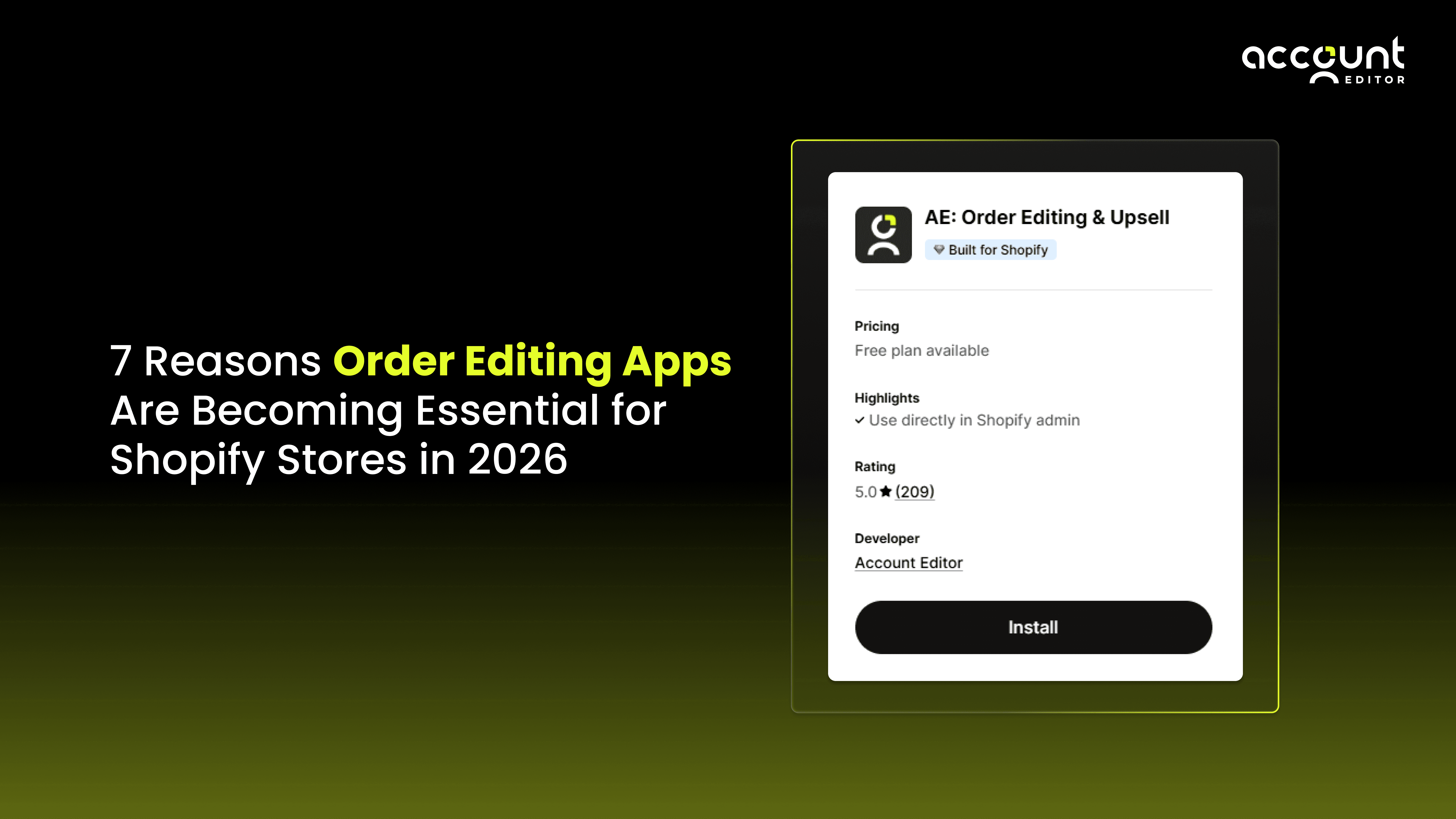  7 Reasons Order Editing Apps Are Becoming Essential for Shopify Stores in 2026 .