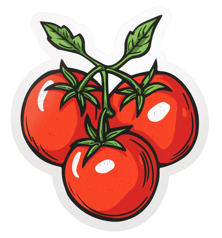 vector red tomato