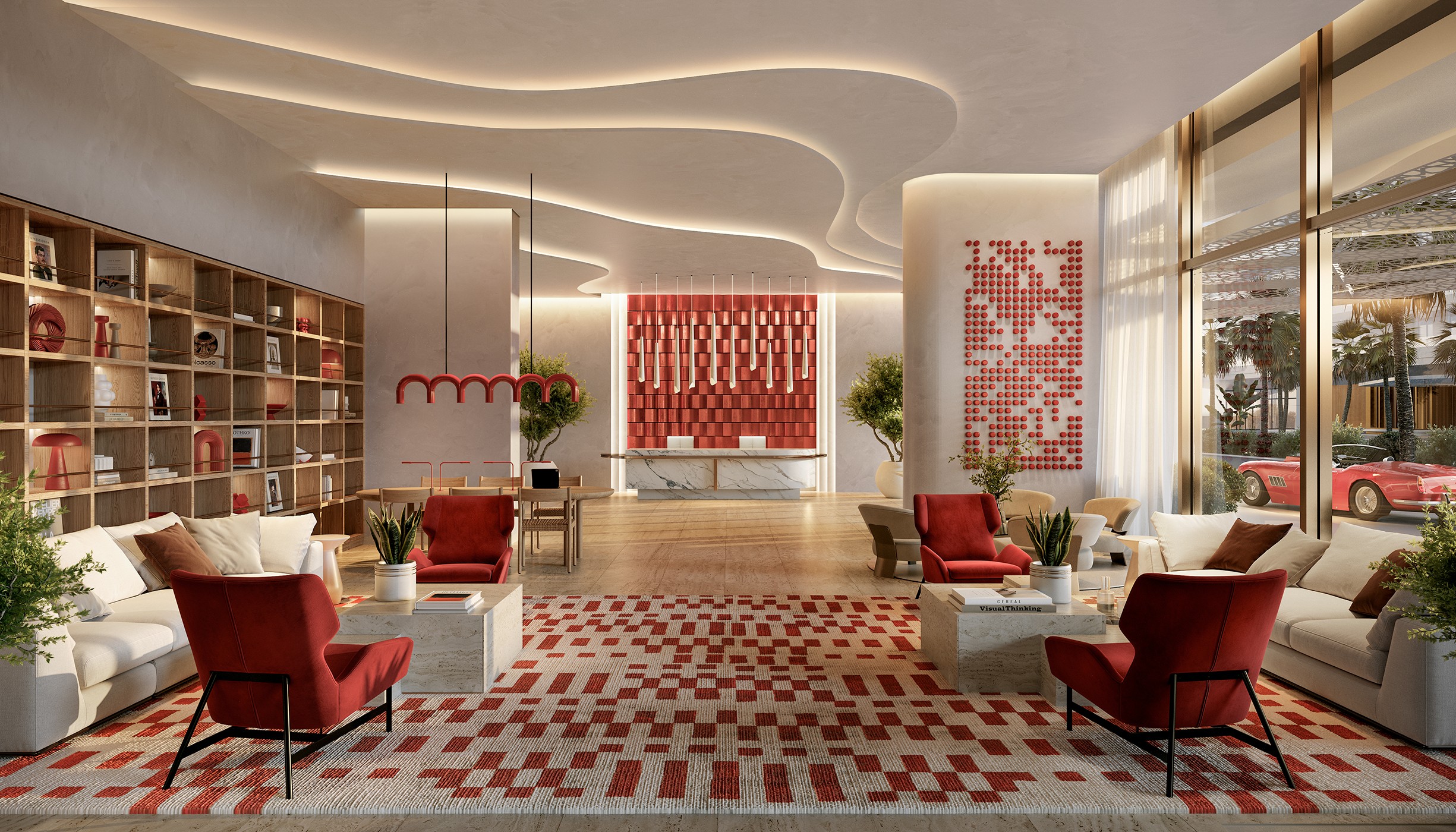 Rosso Bay Residences Lounge