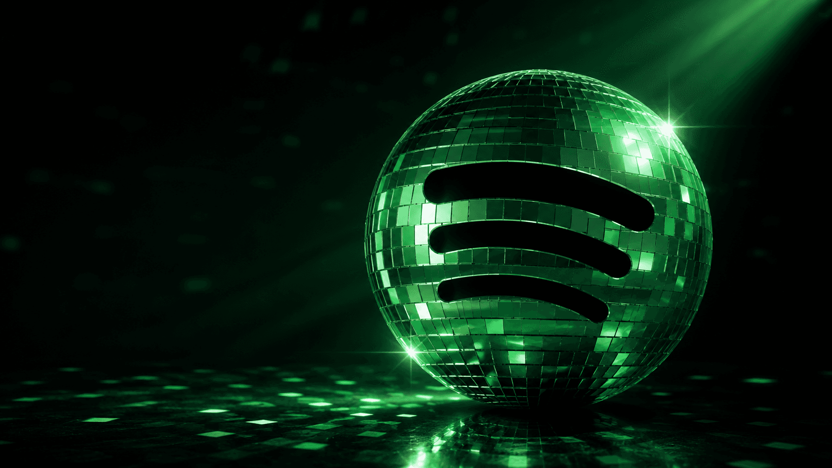 Spotify logo disco ball
