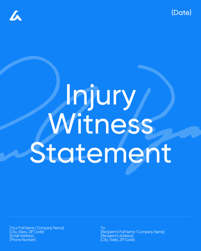 Injury Witness Statement