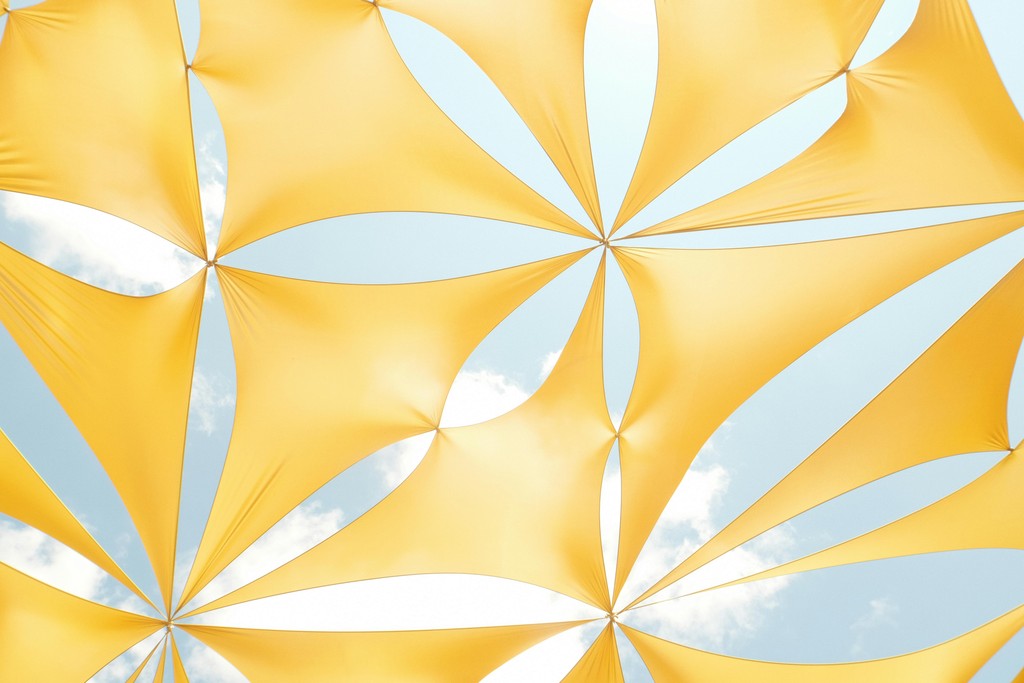 image of connected fabric with fragmented visual look
