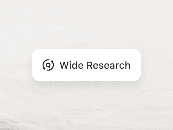 Image of a button labeled “Wide Research”.
