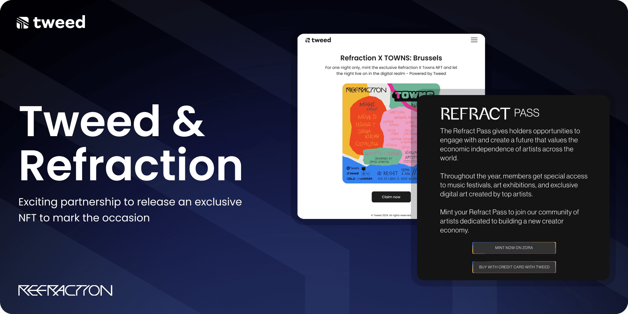 refraction and tweed partnership