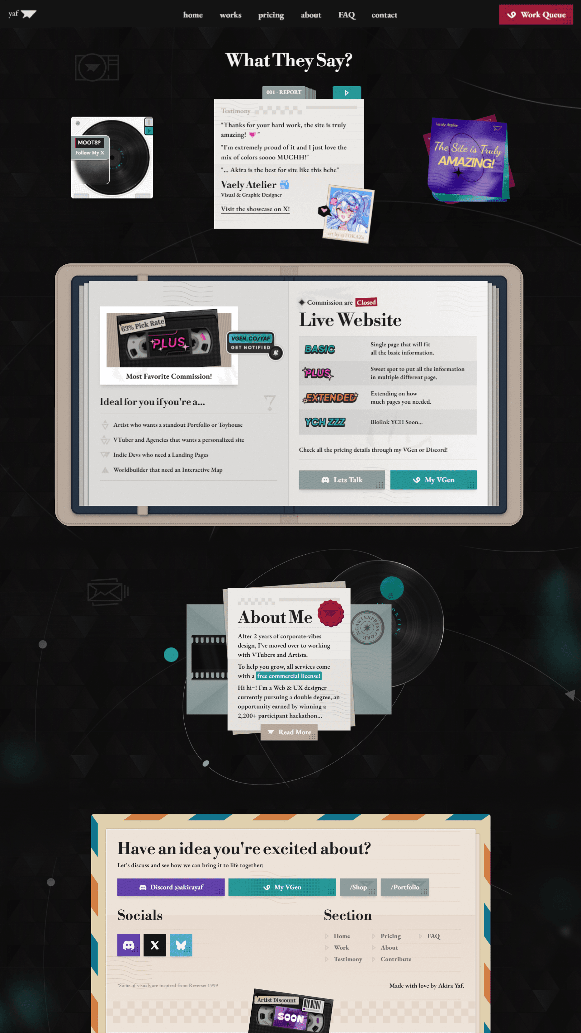 web design ideas for reverse 1999 style