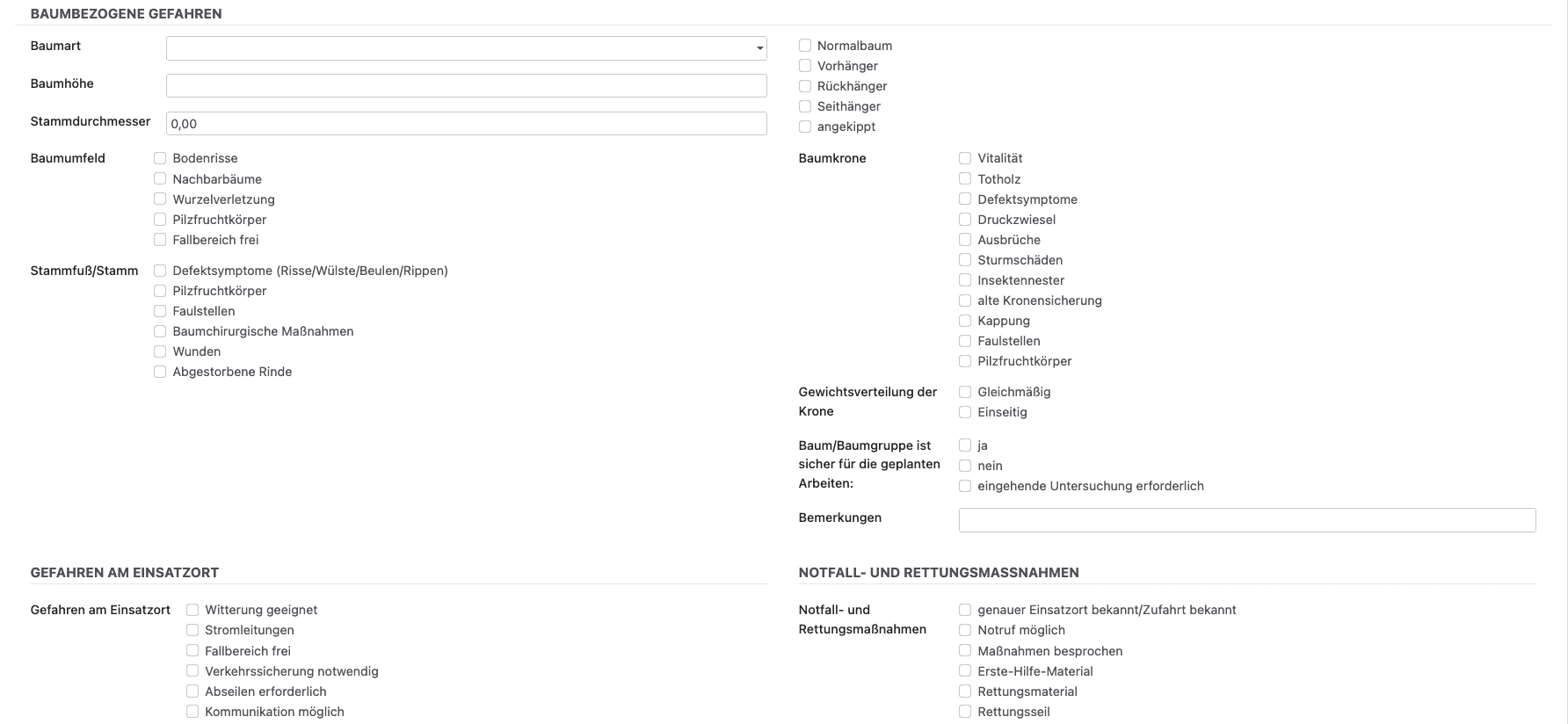 Verzweifelter Baumpfleger Bürokratie