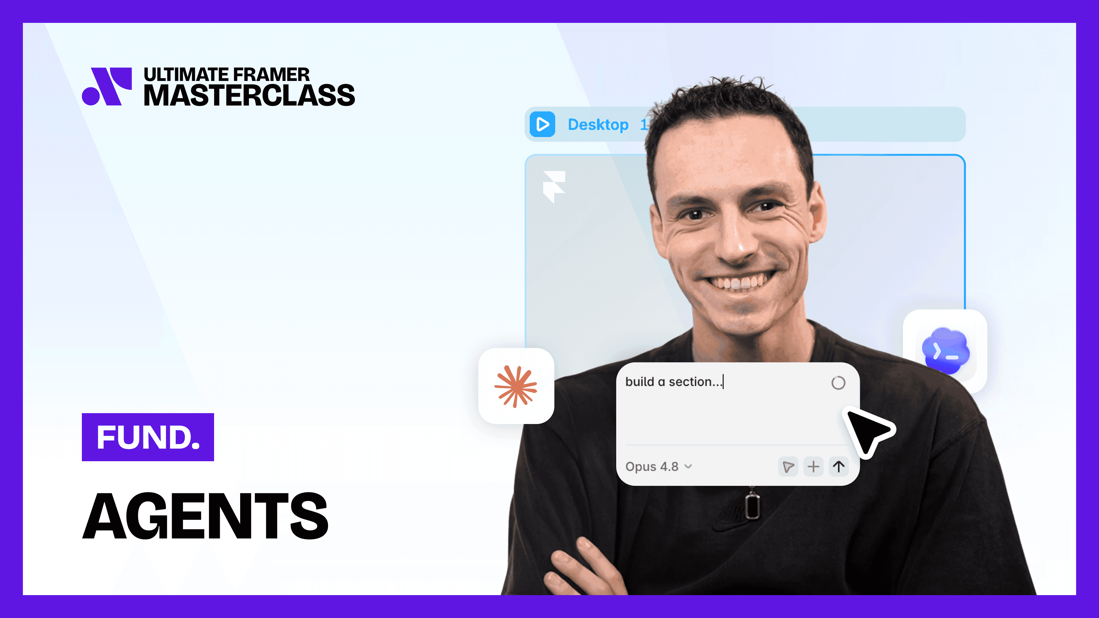 Using Agents in Framer lesson card