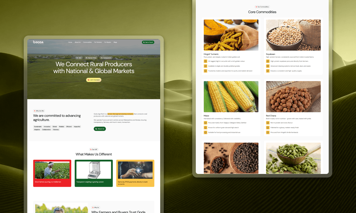 Goda Agrotech - Website Design and Development (Image 02)