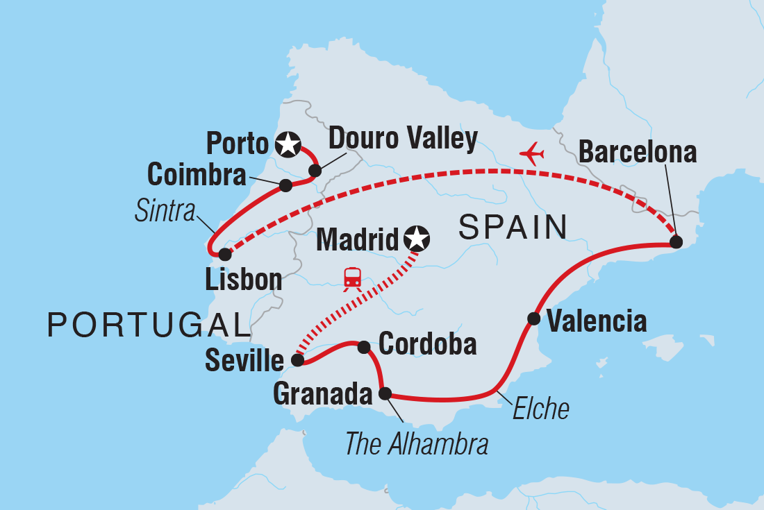 Premium Spain & Portugal map