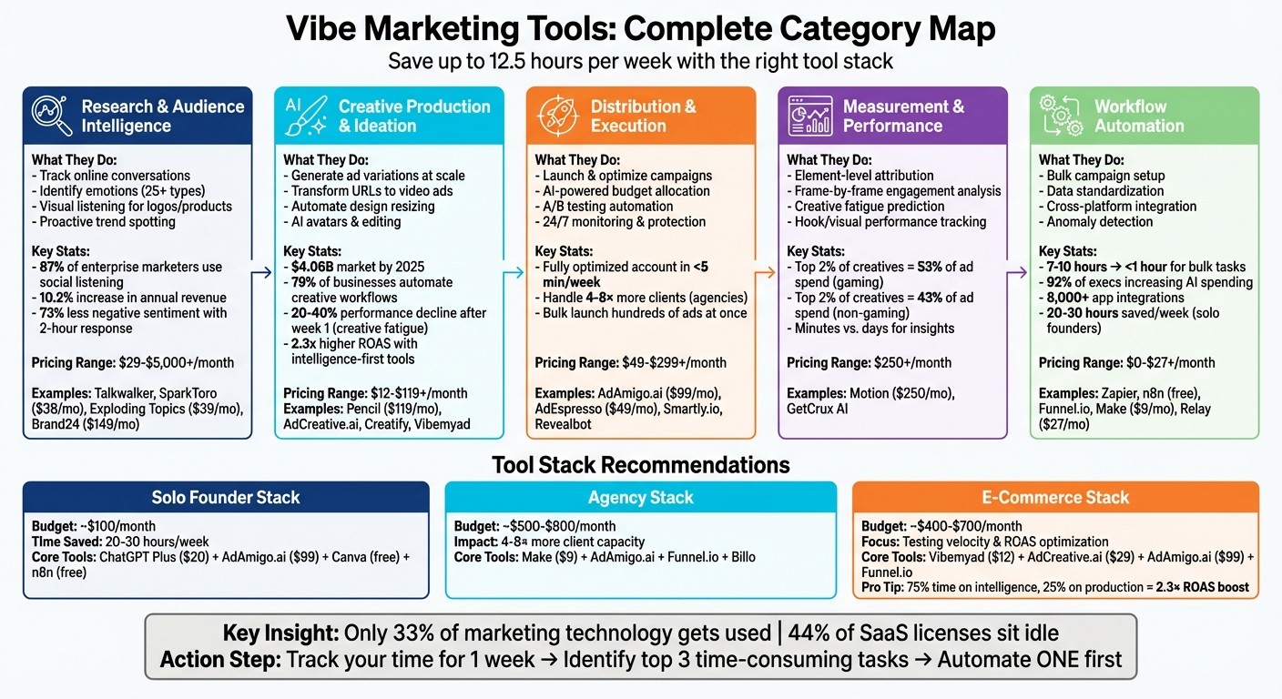 Vibe Marketing Tool Categories: Complete Feature and Pricing Comparison Guide