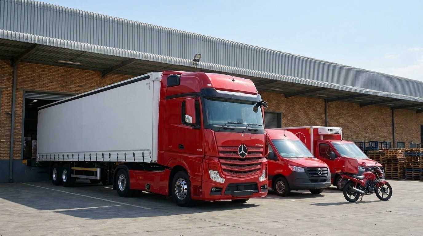 Image of delivery vehicles