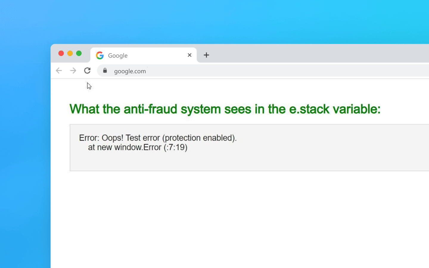 As a result, instead of exposing local file paths, the stack trace will display something like this