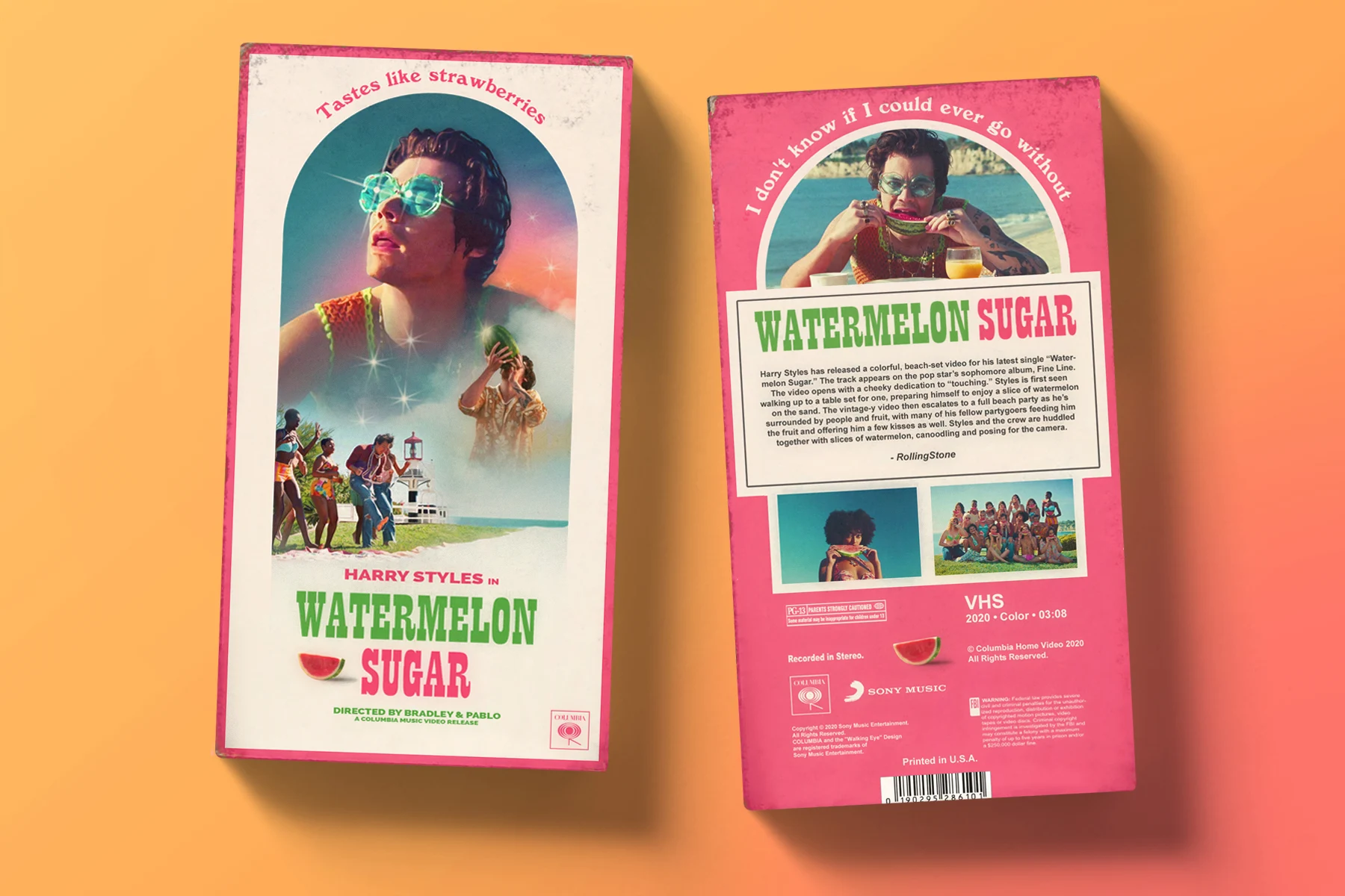 A VHS Tape Inspired by Harry Styles' Watermelon Sugar video