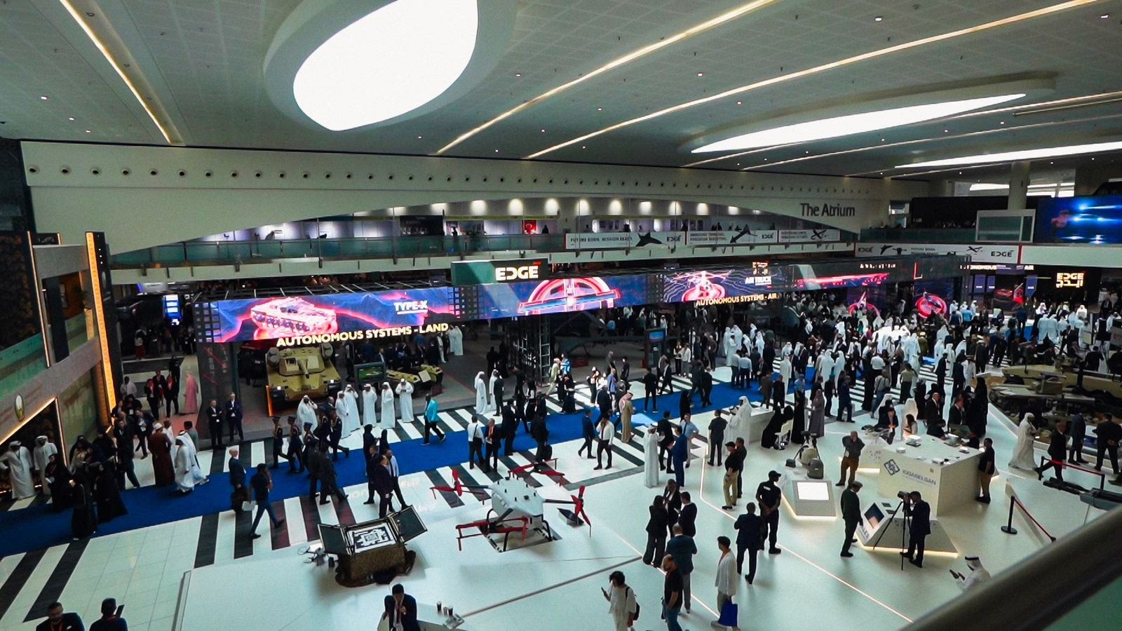 Overview shot 2 of the Booth Design for EDGE at Dubai Air Show