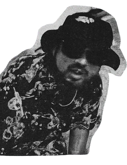 a man with sunglasses and a hat