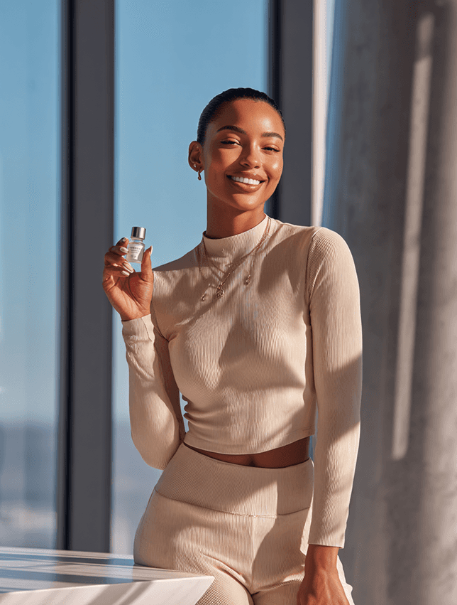 woman standing on dock