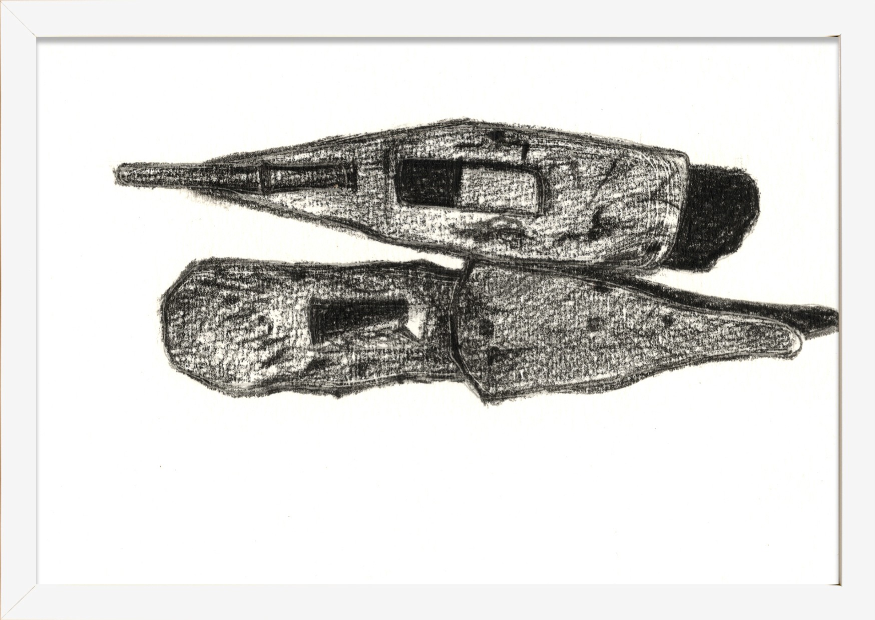 herd of sheep on road painting