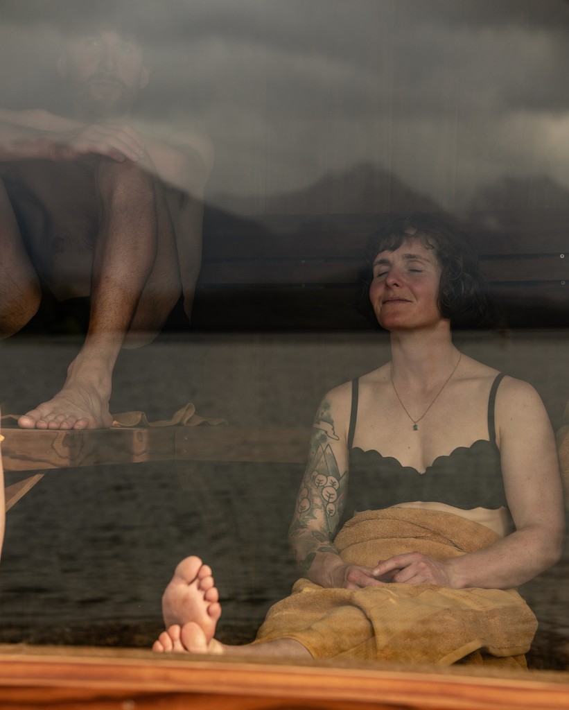 Massage therapist massaging a person's back