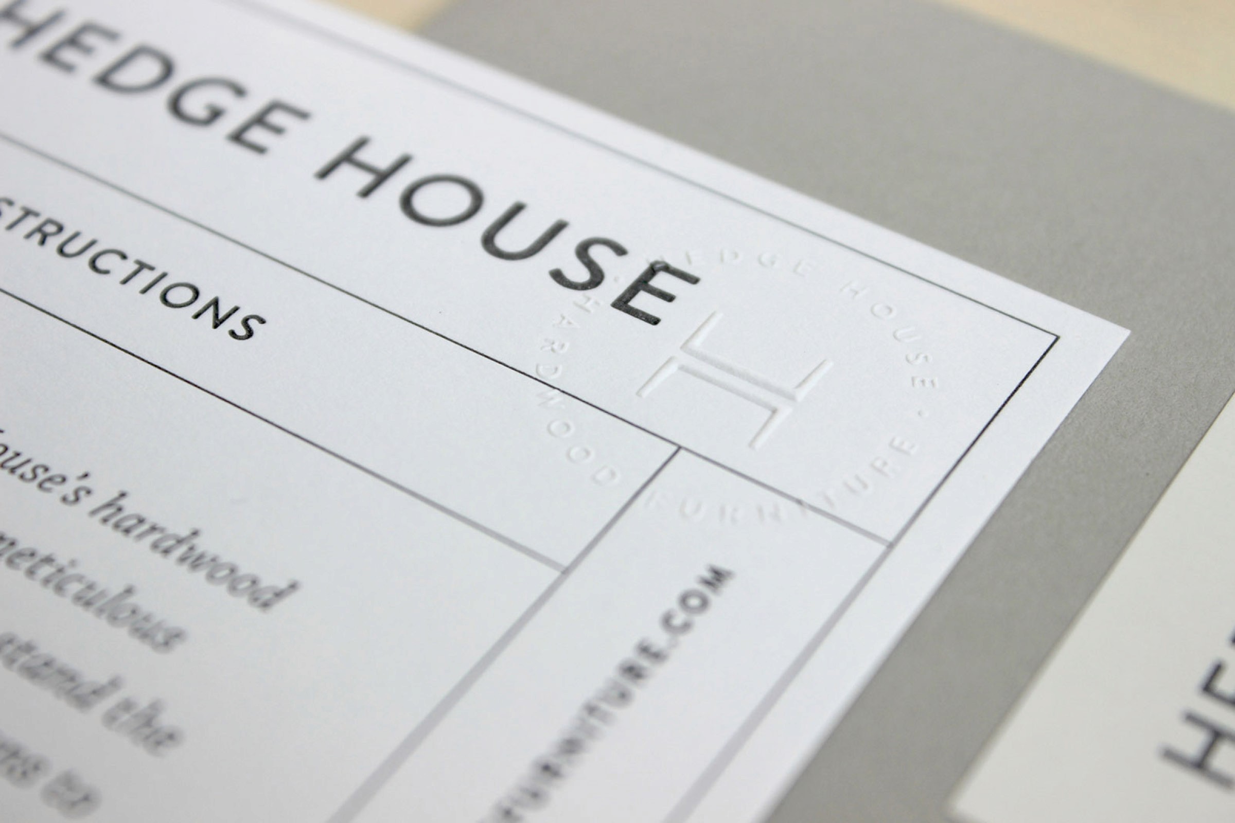 Hedge House Furniture Collateral Design