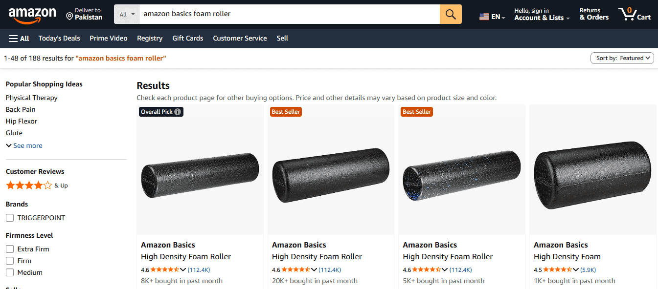 Amazon Basics Foam Roller