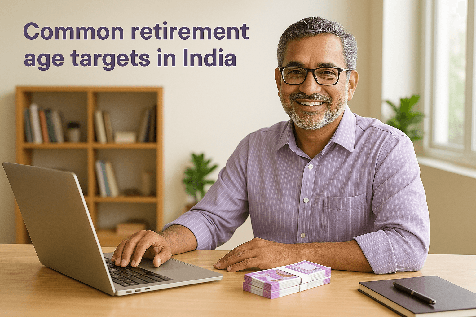 Common retirement age targets in India