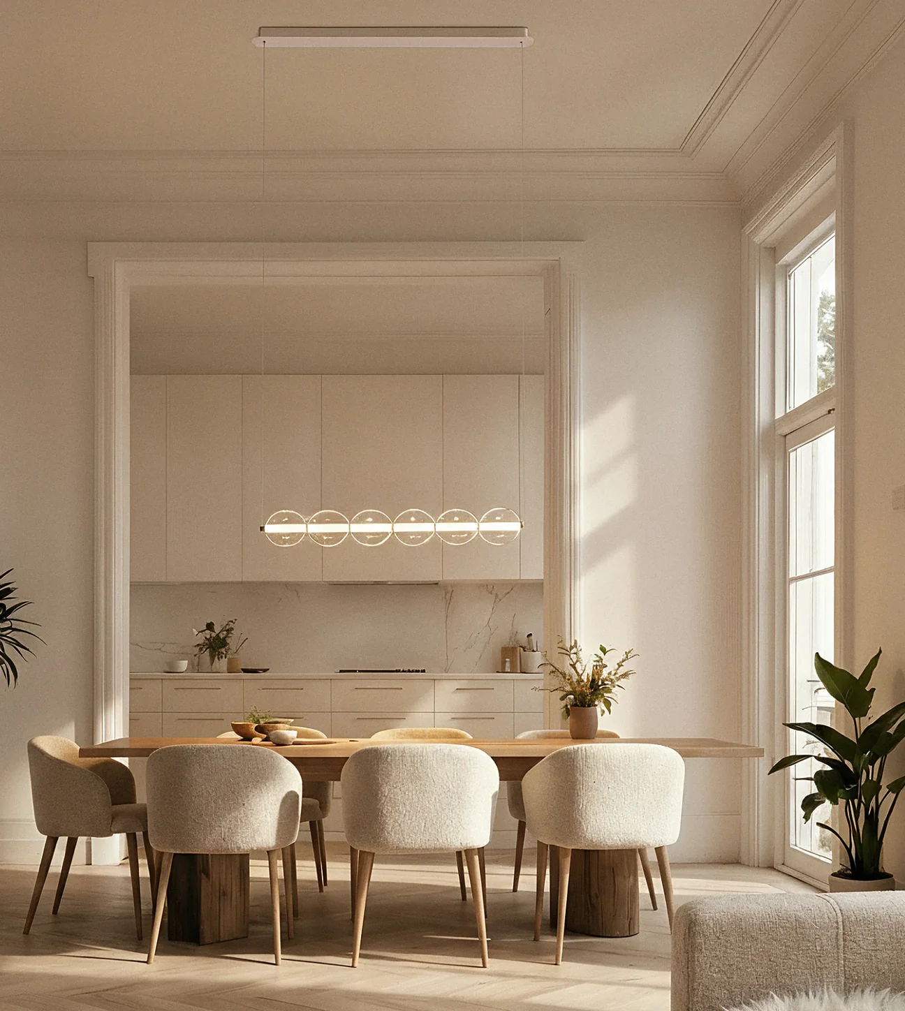 NEONA Pendelleuchte Alaia Glaskugeln.