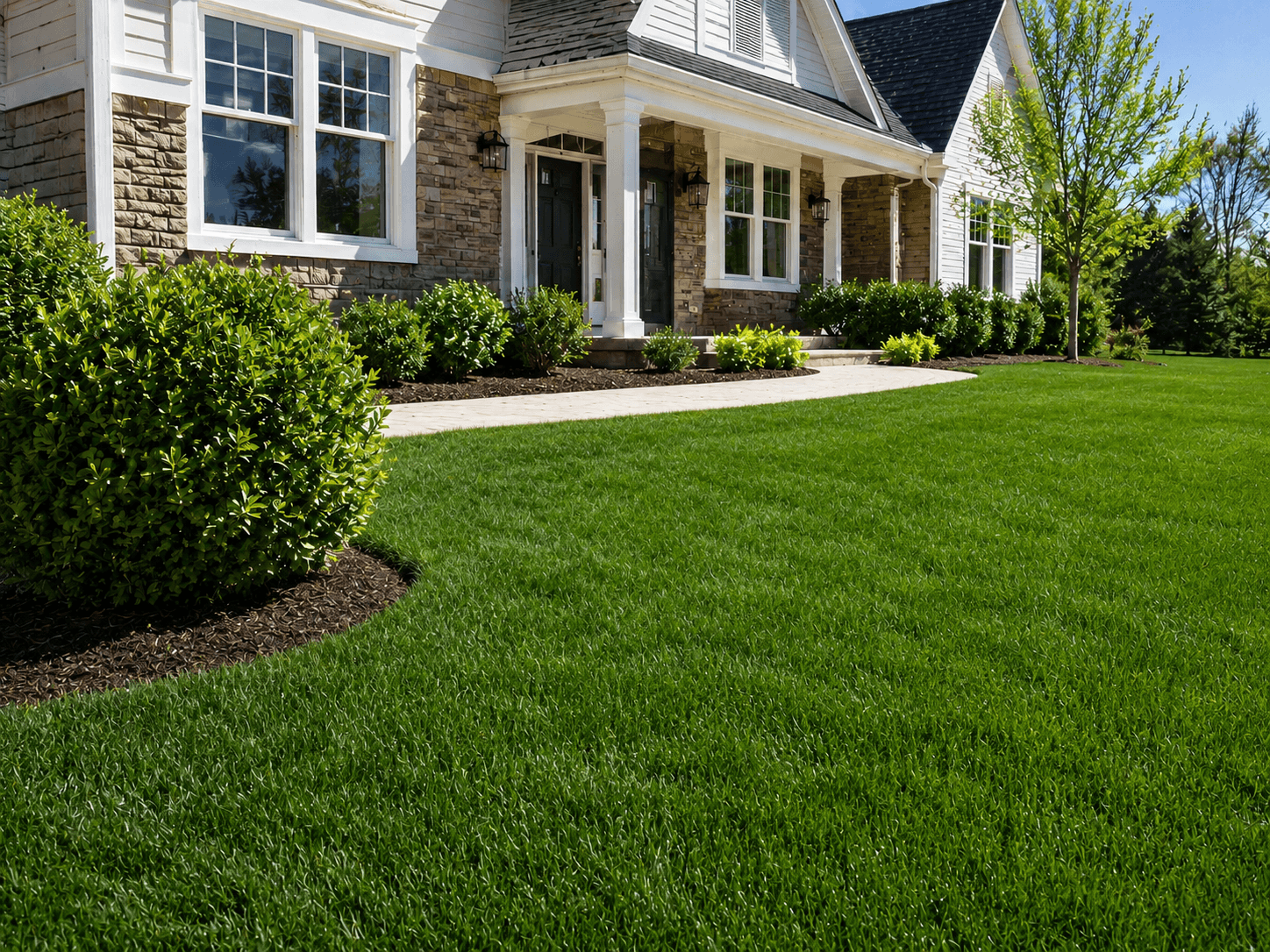 Irrigation after professional landscaping work